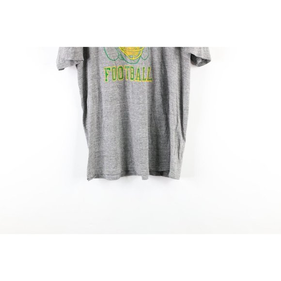 Vintage 90s Russell Athletic Mens Large Triblend Football Spell Out T-Shirt USA - Picture 3 of 8